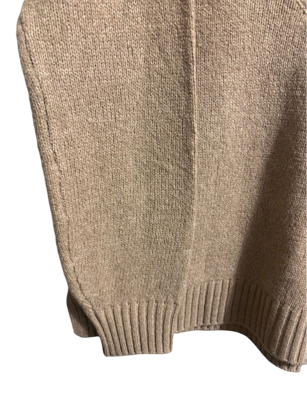 Pink Rose V-Neck Sweater in Portobella Tan - Picture 3 of 4